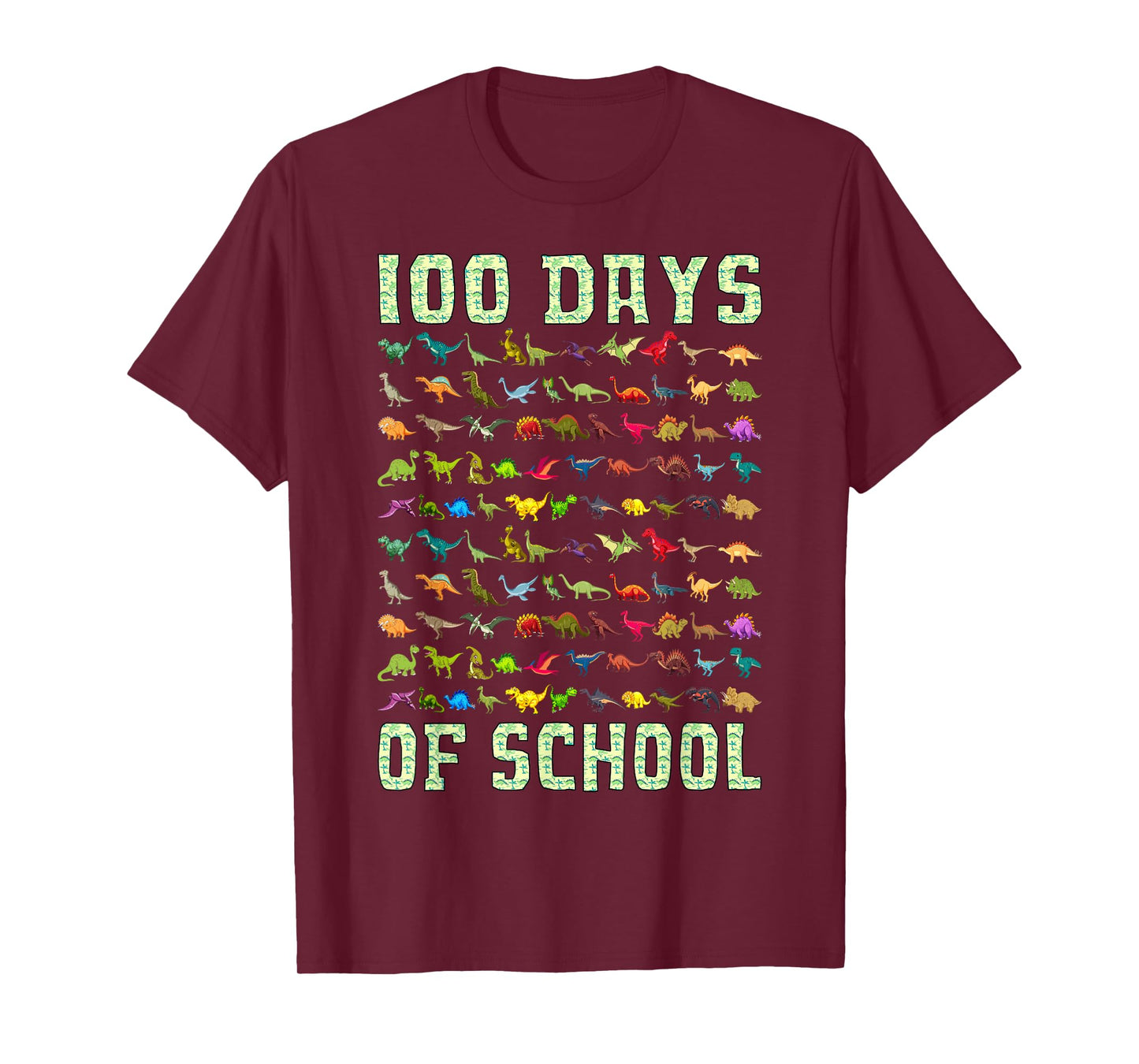 100 Days of School Dinosaur 100 Days Smarter 100th Day Kids T-Shirt