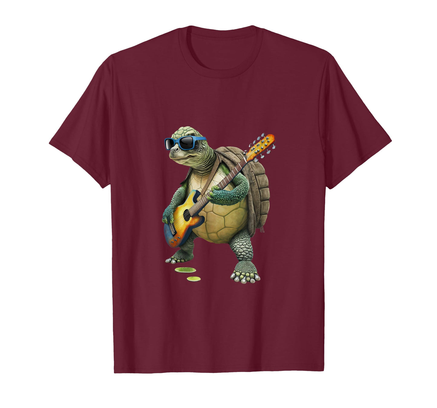 Turtle Playing Electric Guitar - Animal Turtle Lover Guitar T-Shirt