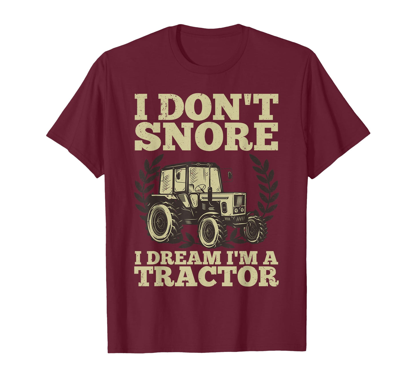 Cute Tractor For Men Dad Kids Agriculture Farmer Snore Truck T-Shirt