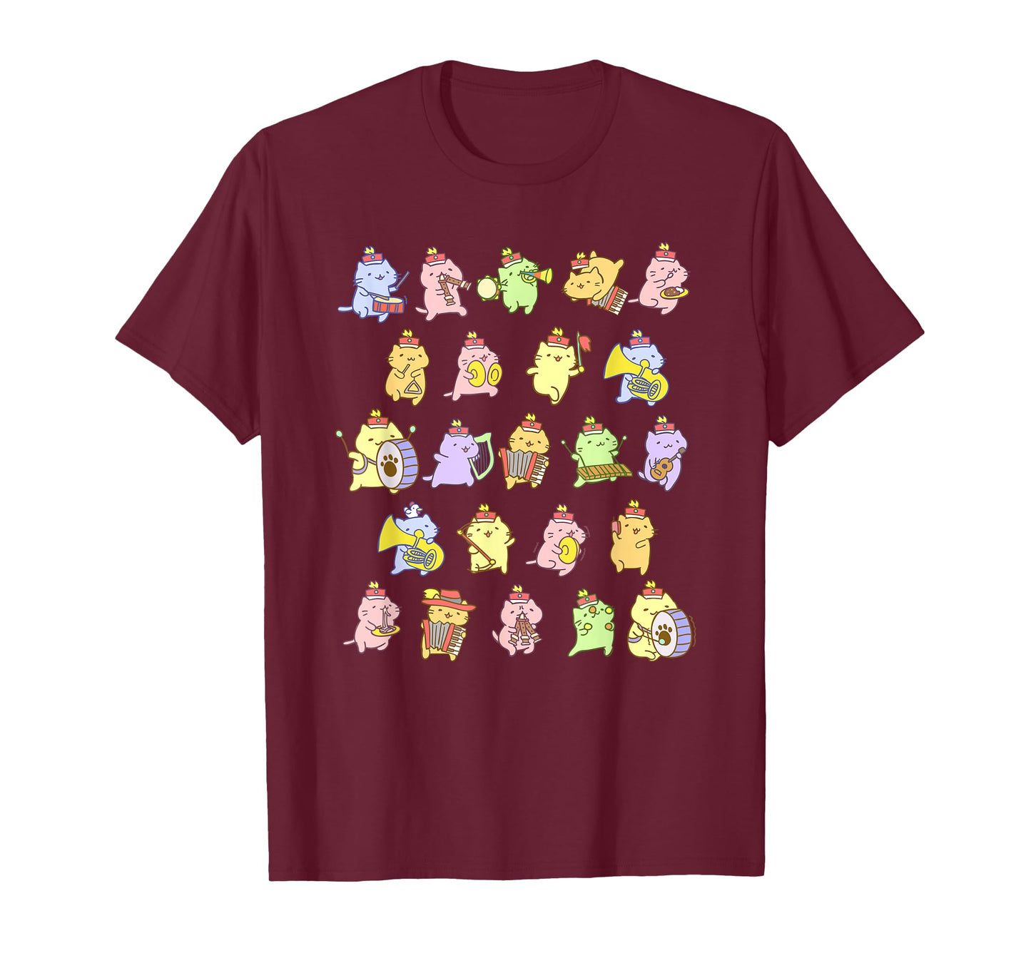 Mitchiri Neko March Cute cat band! T-Shirt