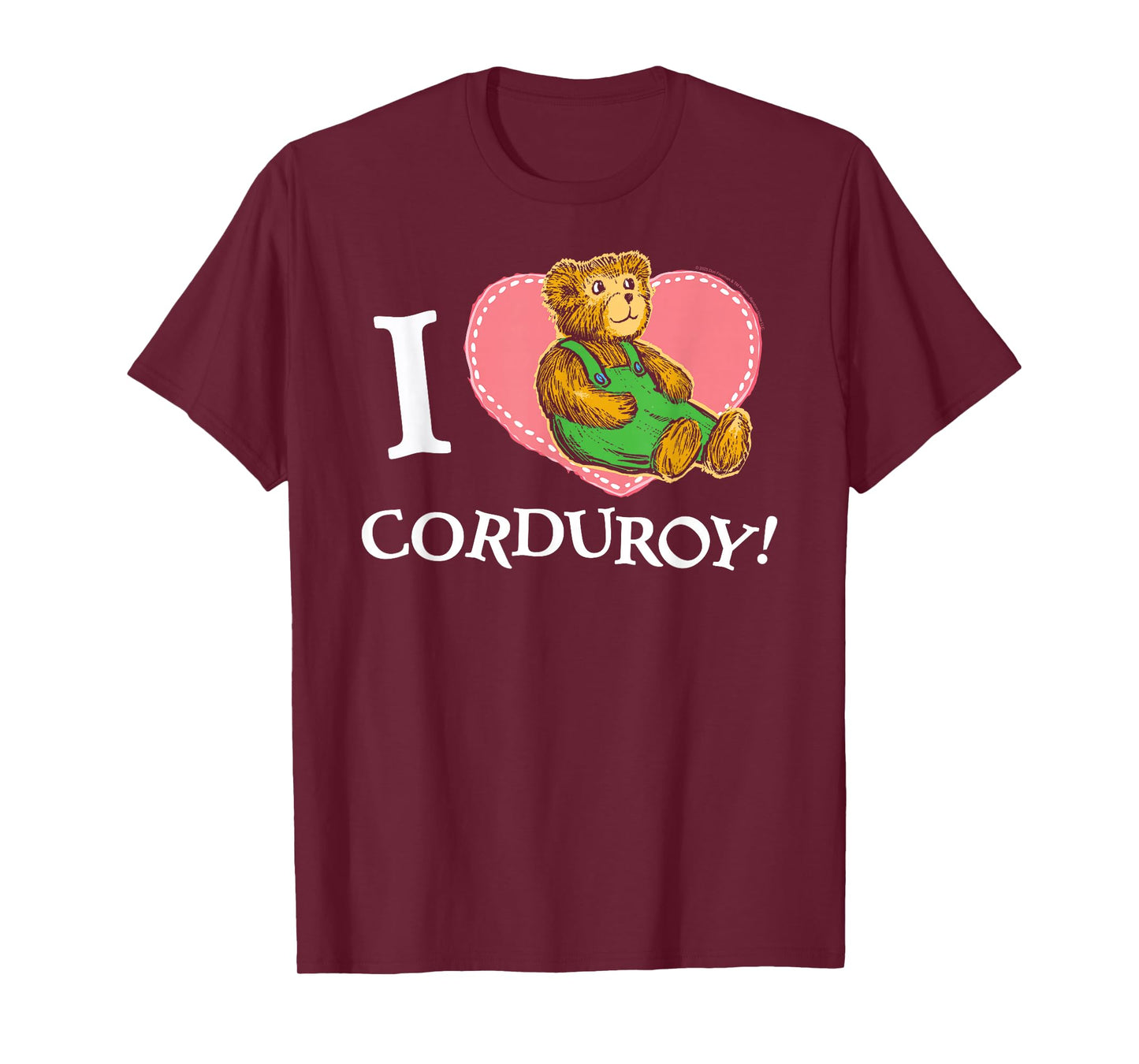 Corduroy I Heart Corduroy Teddy Bear Retro Children's Book T-Shirt