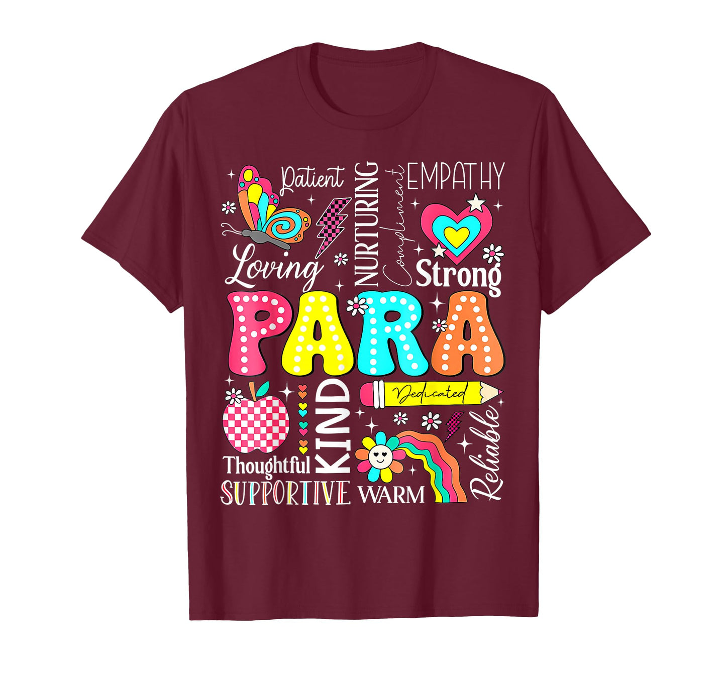 Para Paraprofessional Paraeducator First Day Back To School T-Shirt