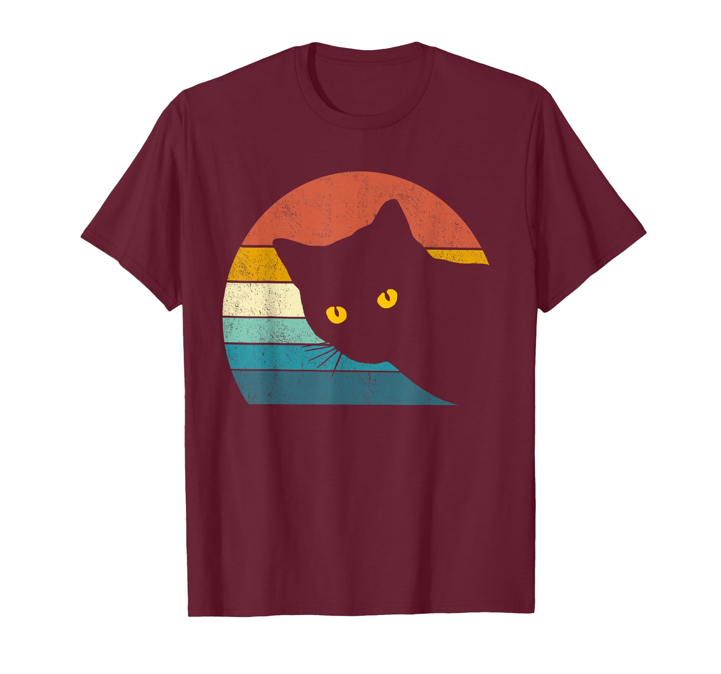 Vintage Black Cat Lover, Retro Style Cats Gift T-Shirt