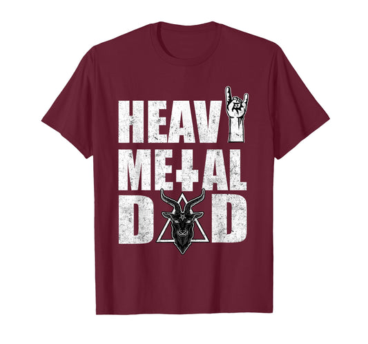 Heavy Metal Dad Pentagram Metal Music Father T-Shirt