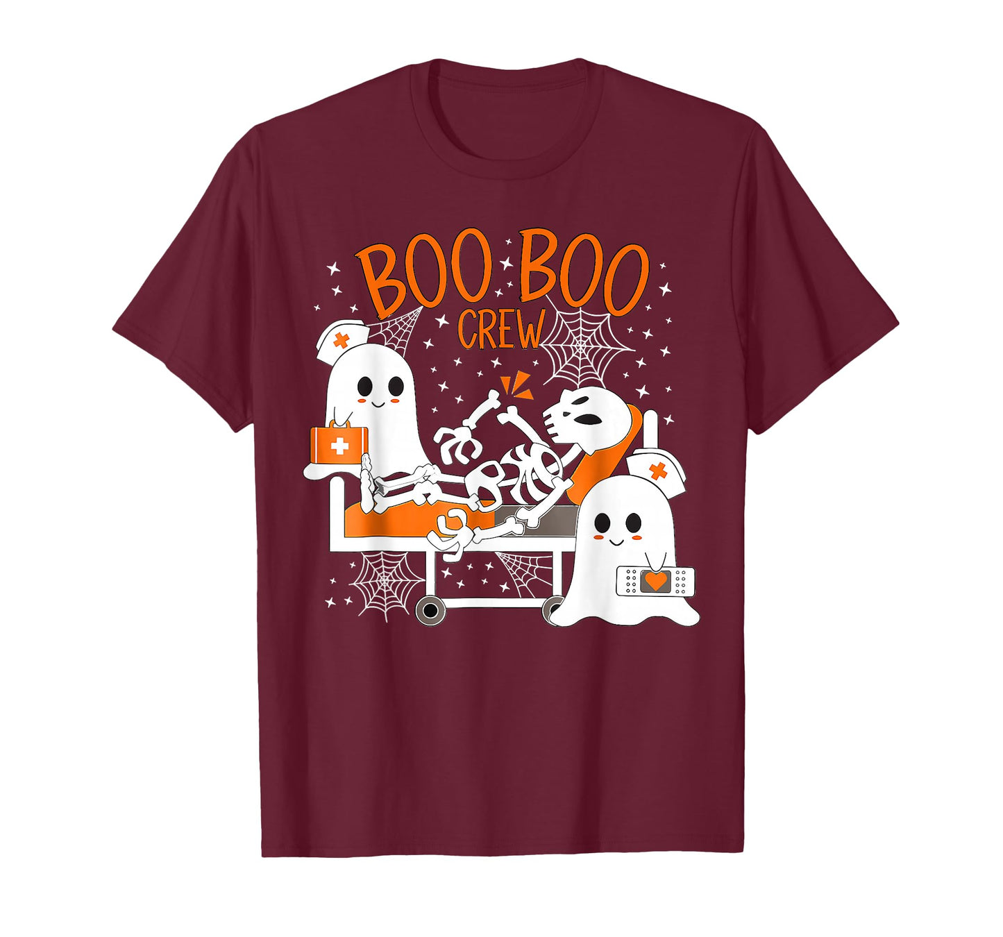 Cool Boo Boo Crew Ghost Doctor Paramedic Nurse Halloween T-Shirt