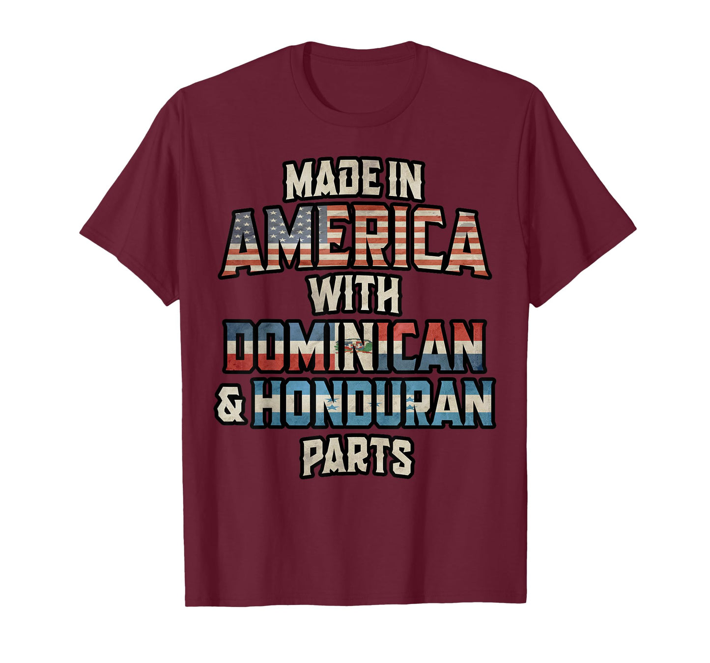 Dominican And Honduran Made In America Mix Heritage Vintage T-Shirt
