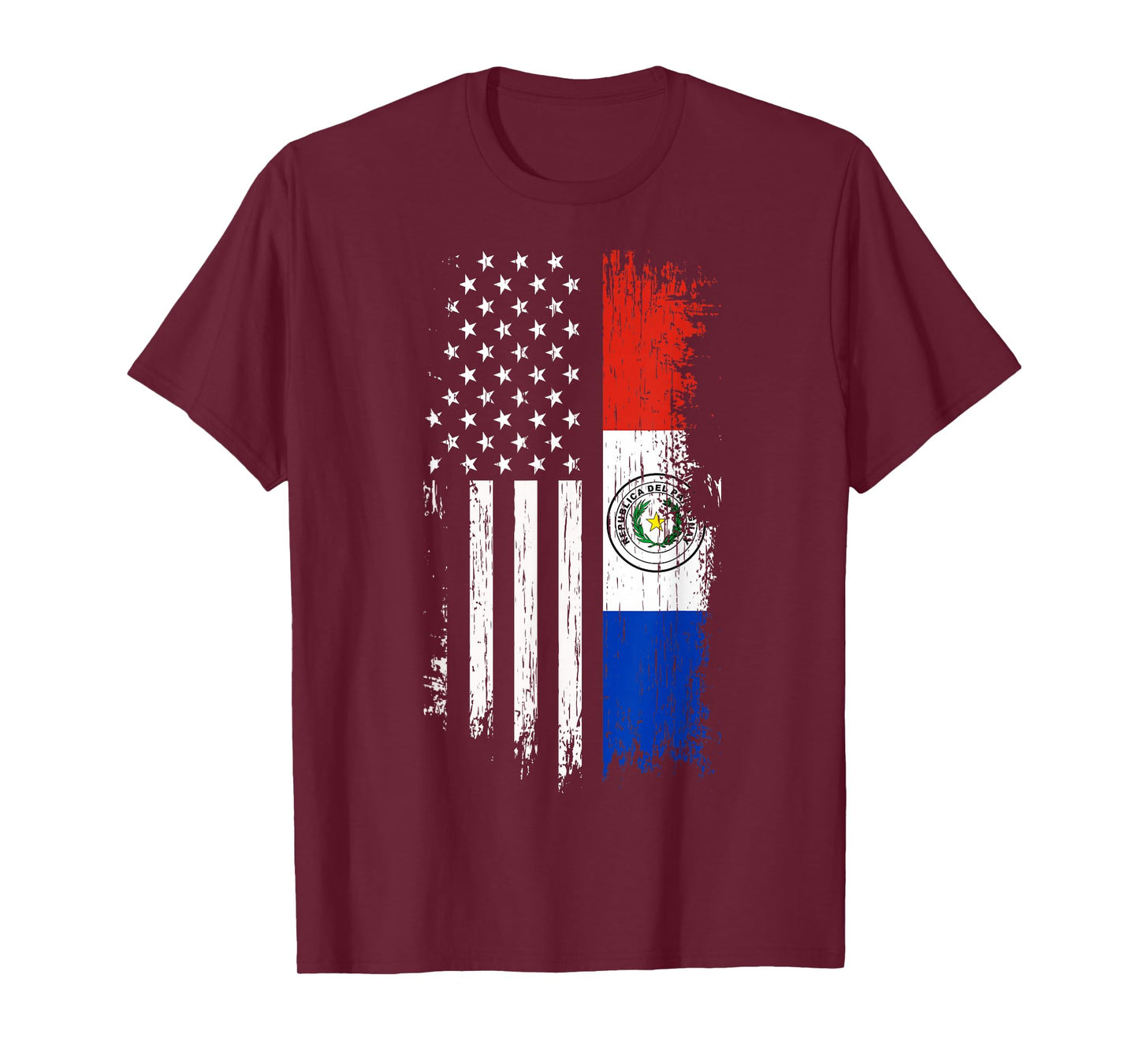 Paraguayan American Flag T-Shirt - Pride Paraguay USA Shirt T-Shirt