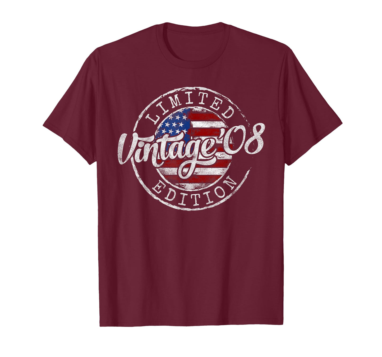 Vintage 2008 17th Birthday Gifts for Men Women 17 Year Old T-Shirt