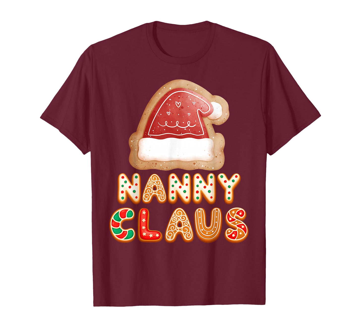 Christmas Cookies Baking Nanny Claus Family Matching Pajama T-Shirt