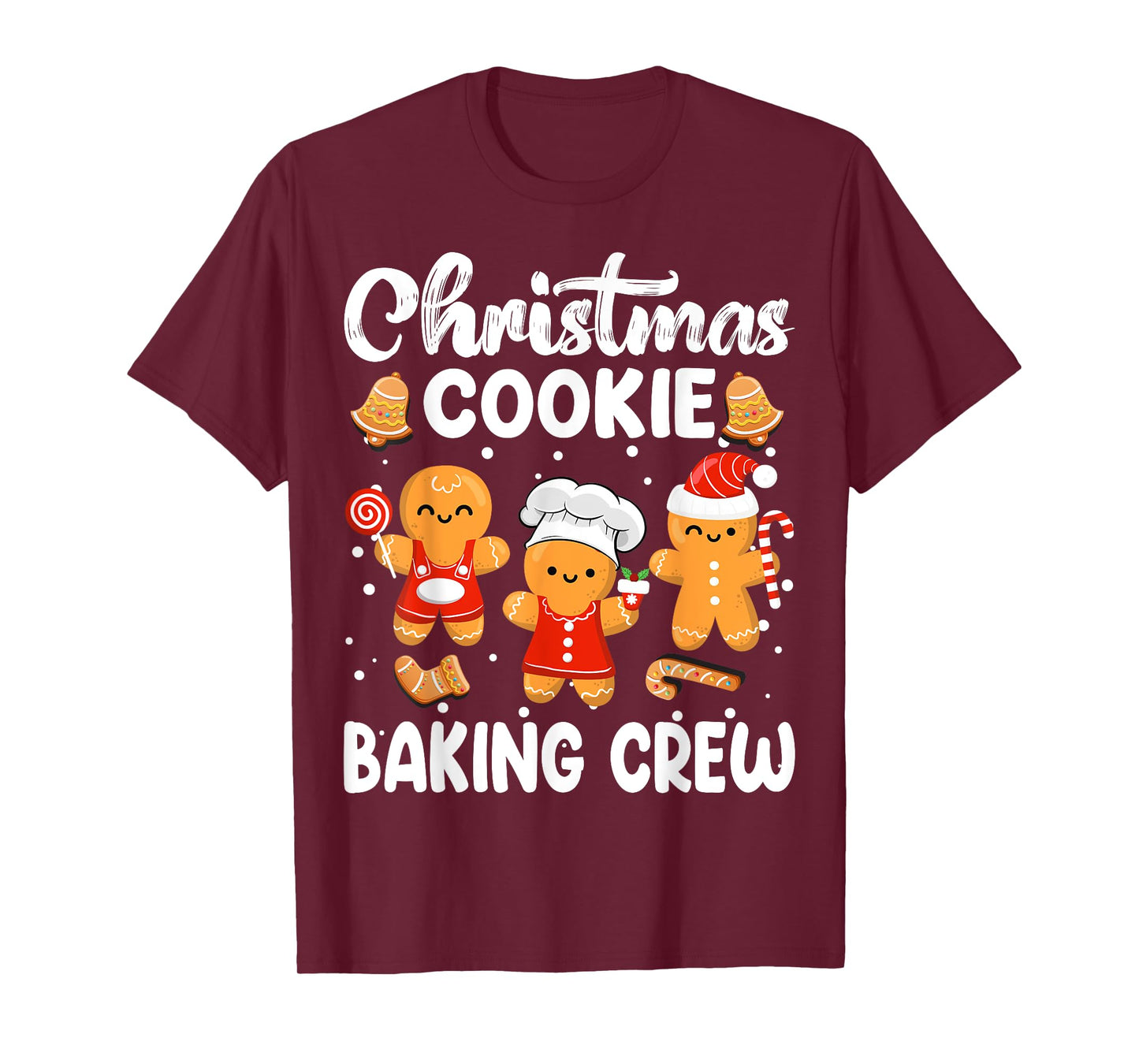 Cookie Baking Crew Gingerbread Christmas Family Matching T-Shirt