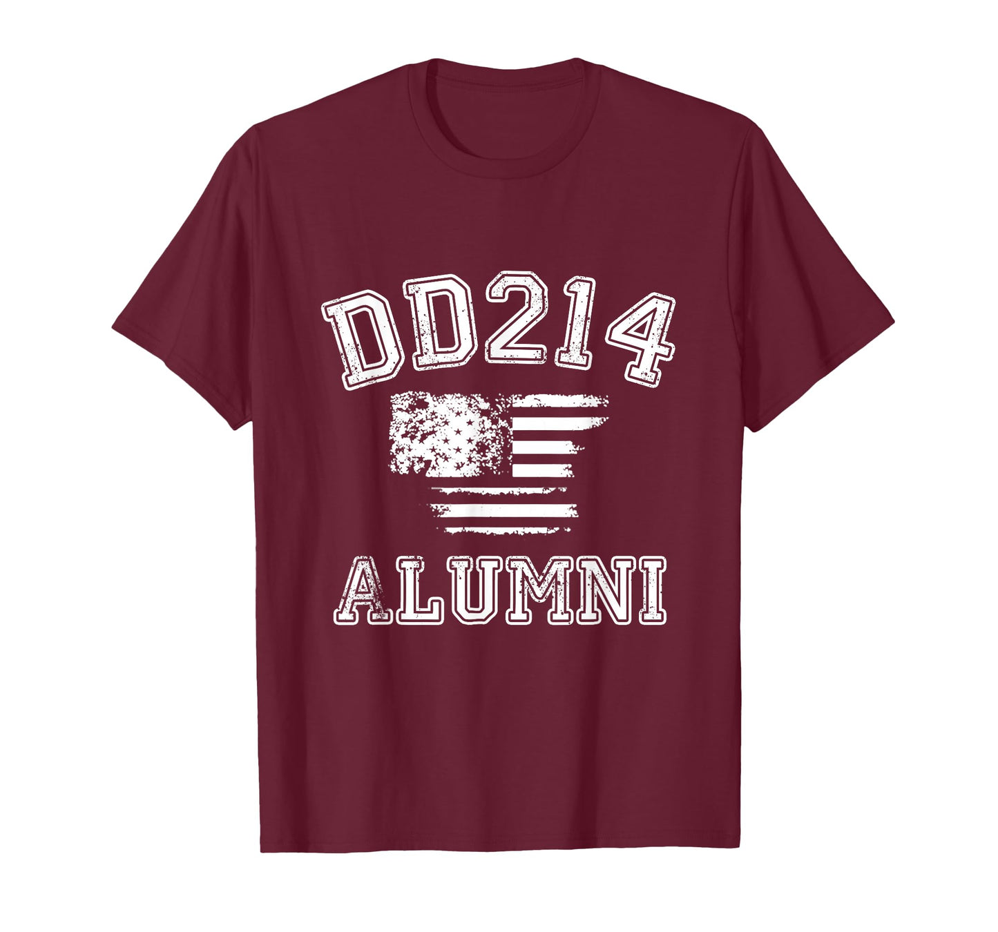 DD214 Alumni Distressed American Flag T-Shirt T-Shirt