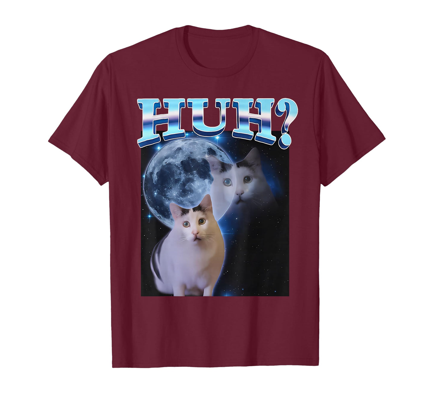 Huh Funny Dank Cat Meme Ugly Gifts Goofy Ahh Cats Stupid T-Shirt
