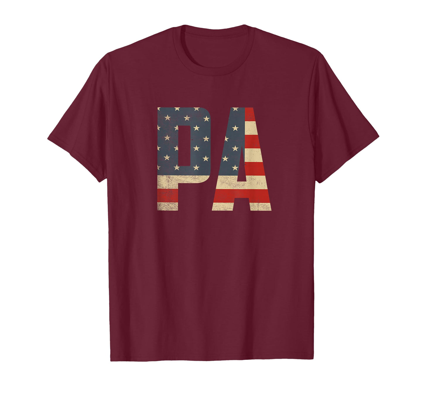Pa Bold Patriotic American Flag Father’s Day Pa T-Shirt