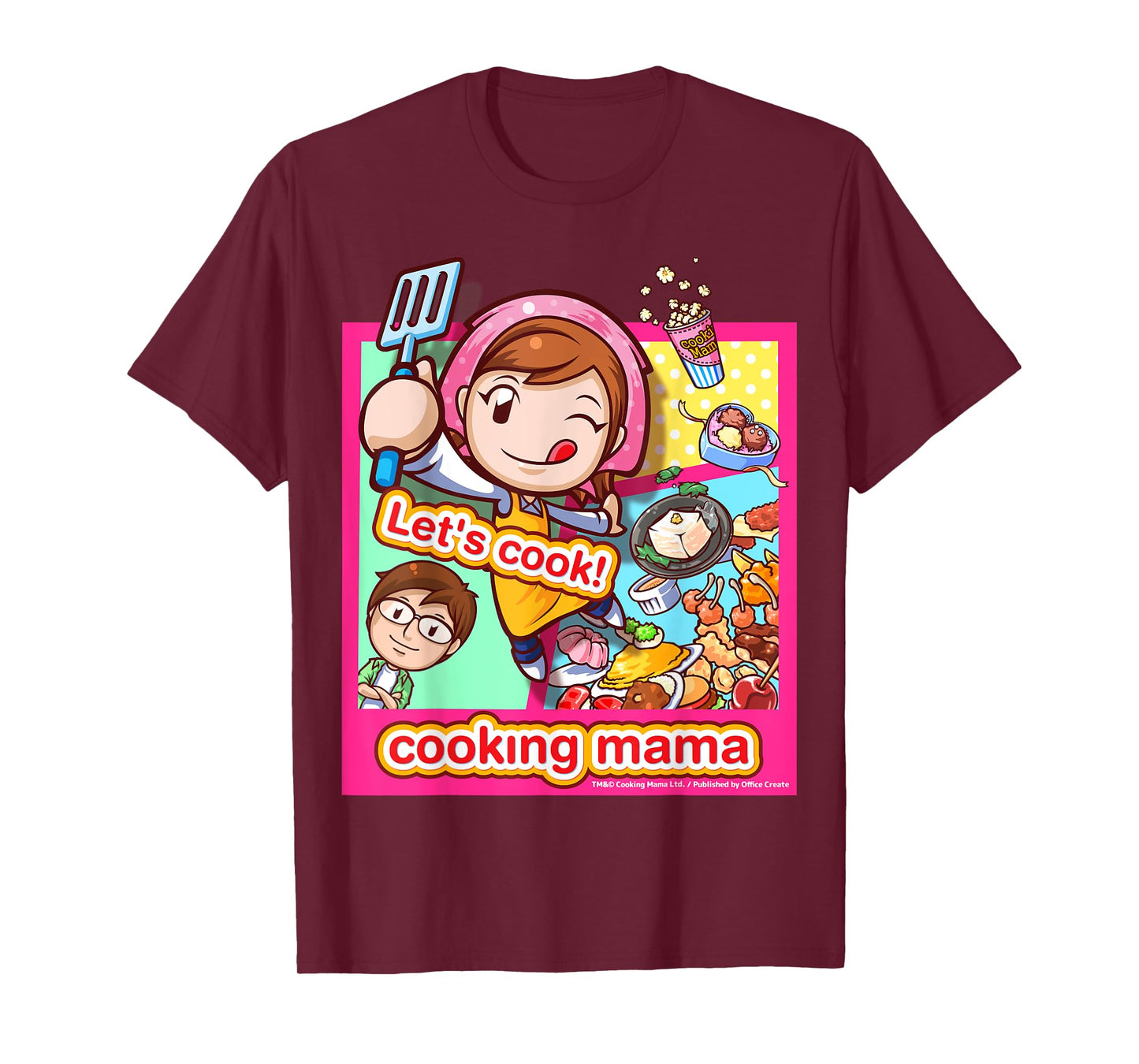 Cooking Mama Let's cook T-Shirt frame pink T-Shirt