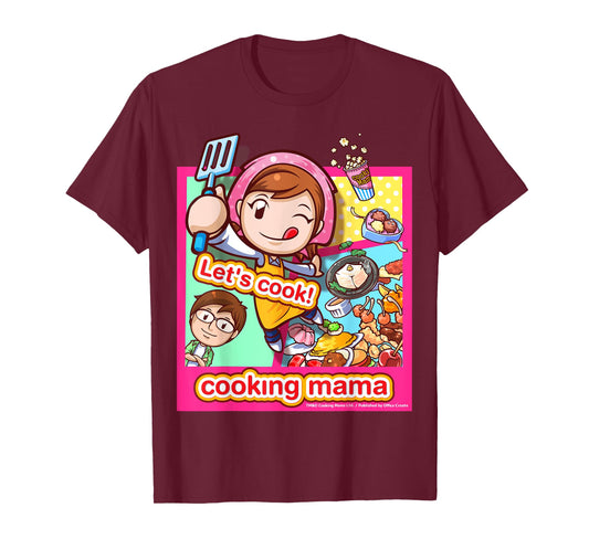 Cooking Mama Let's cook T-Shirt frame pink T-Shirt