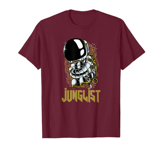 Junglist Spaceman174 BPM DnB Music Liquid EDM Drum And Bass T-Shirt
