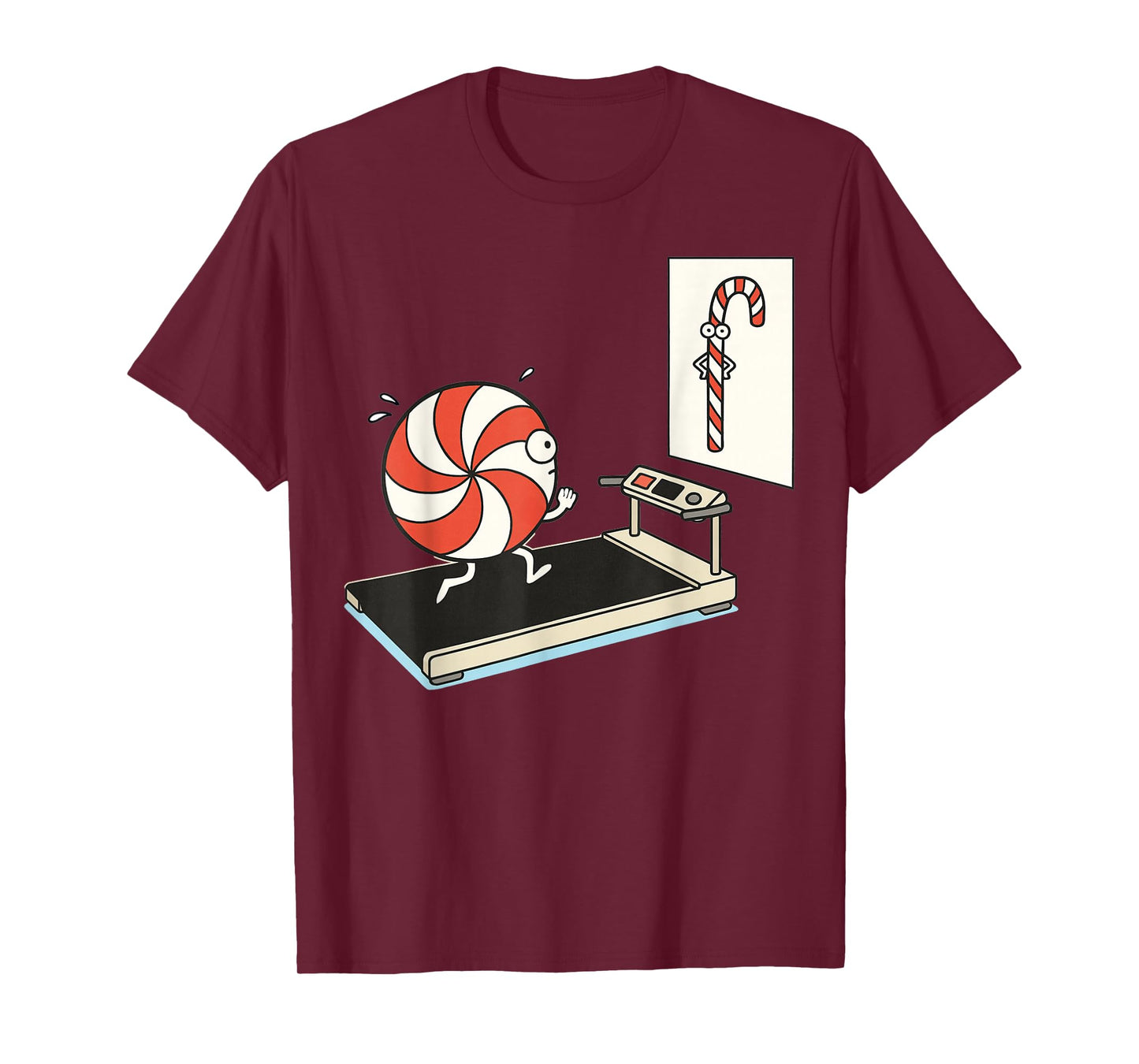 Funny Christmas Candy Cane Peppermint Candy Humor Jokes Kids T-Shirt