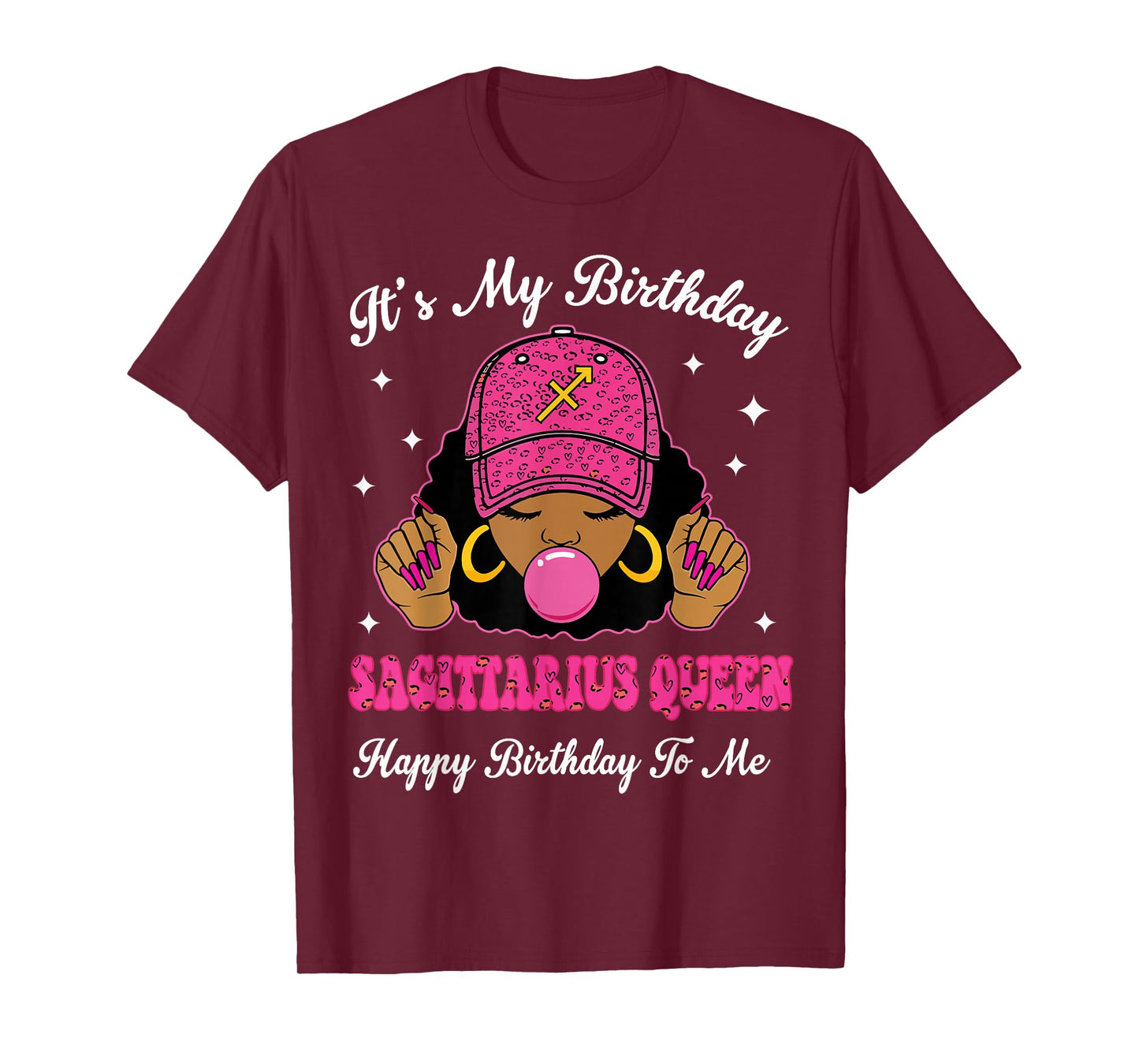 It's My Birthday Sagittarius Queen Happy Birthday to Me Girl T-Shirt