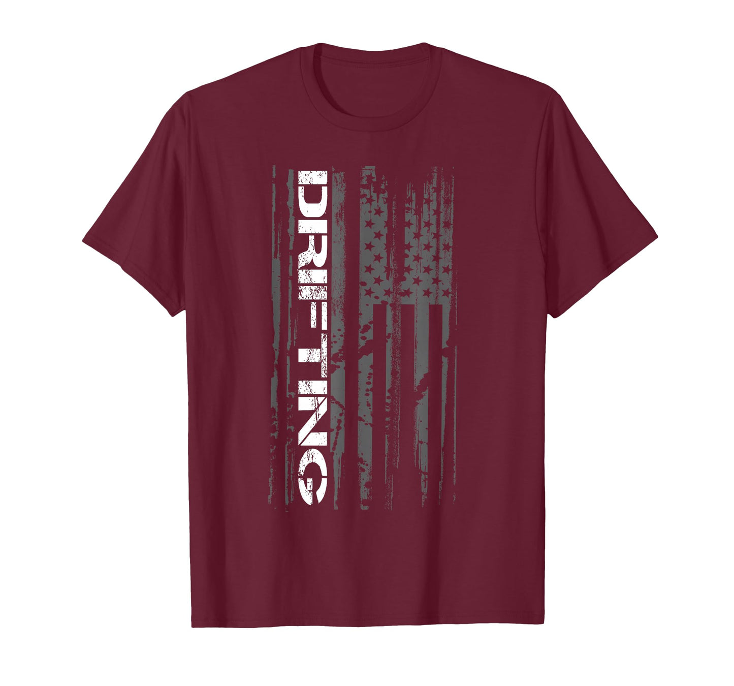 American Flag Car Racing Drifting T-Shirt