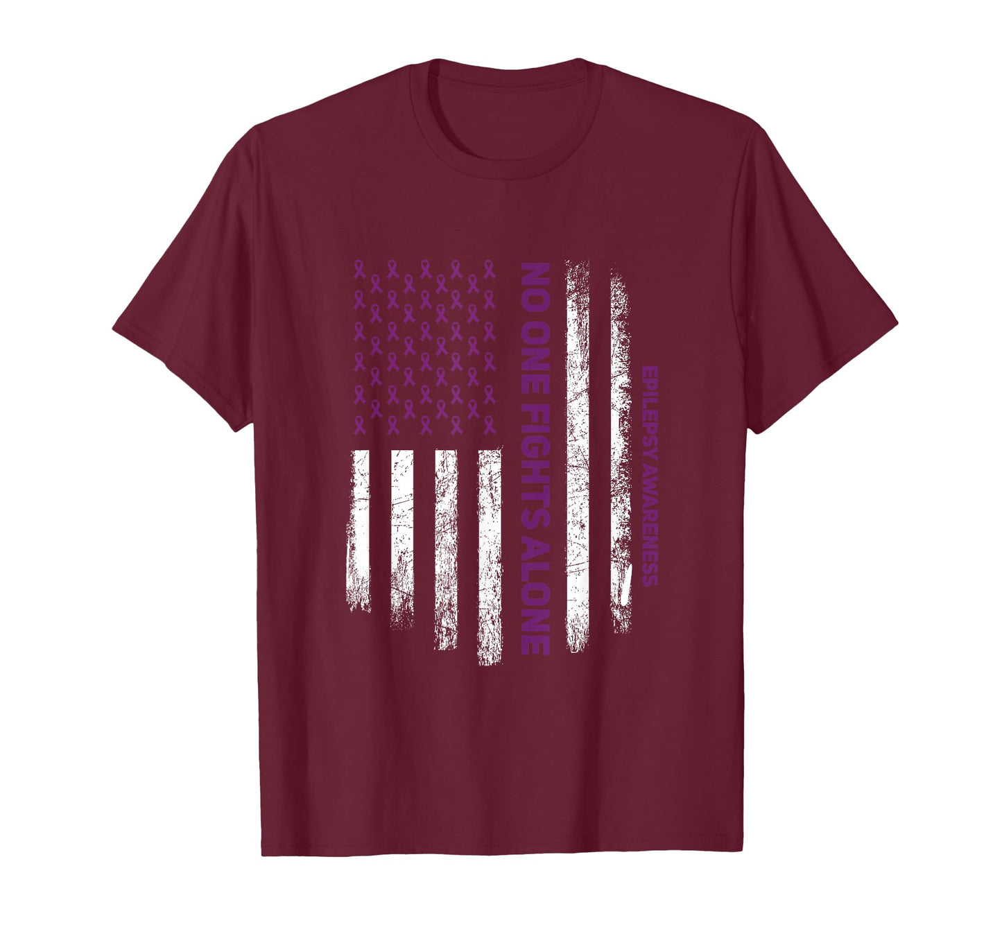 for Purple Ribbon Warrior & Supporters - Epilepsy Awareness T-Shirt Small