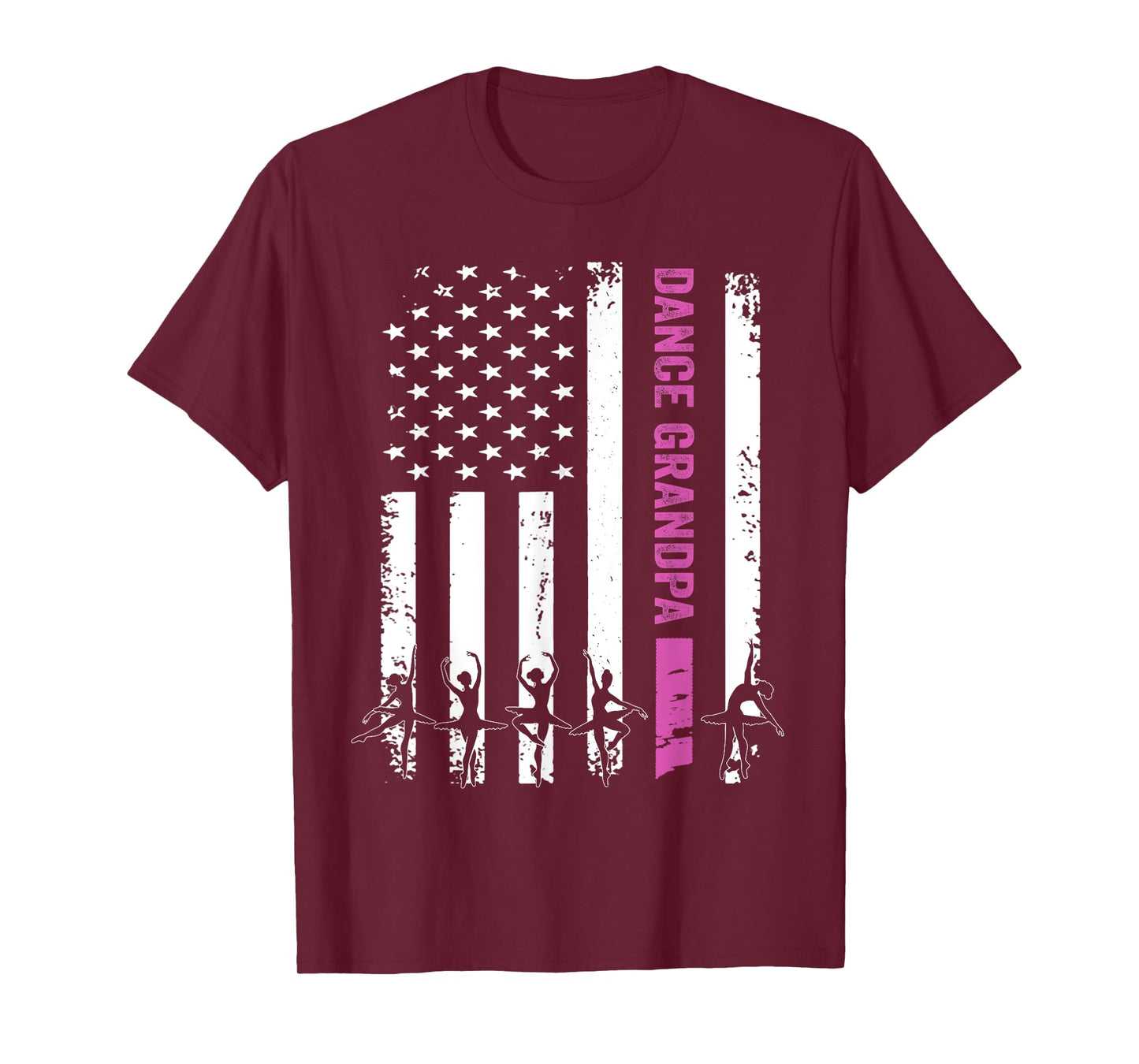 Vintage Dance Grandpa Flag USA Love Dancer/Dancing T-Shirt