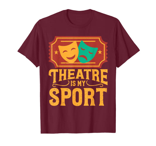 Cute Theatre Art for Men Women Kids Broadway Musical Theater T-Shirt