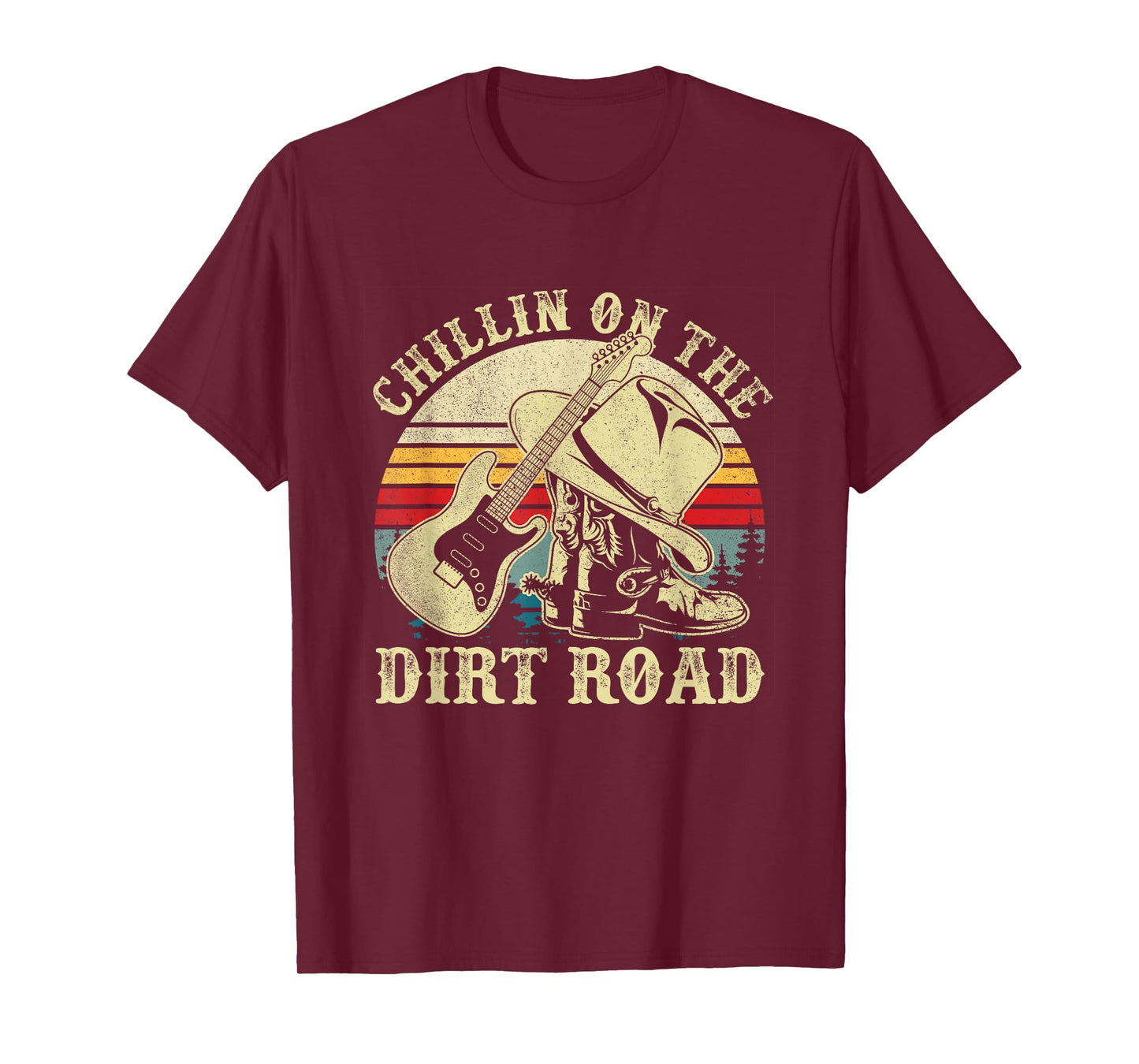 Chillin On The Dirt Road Western Life Rodeo Country Music T-Shirt