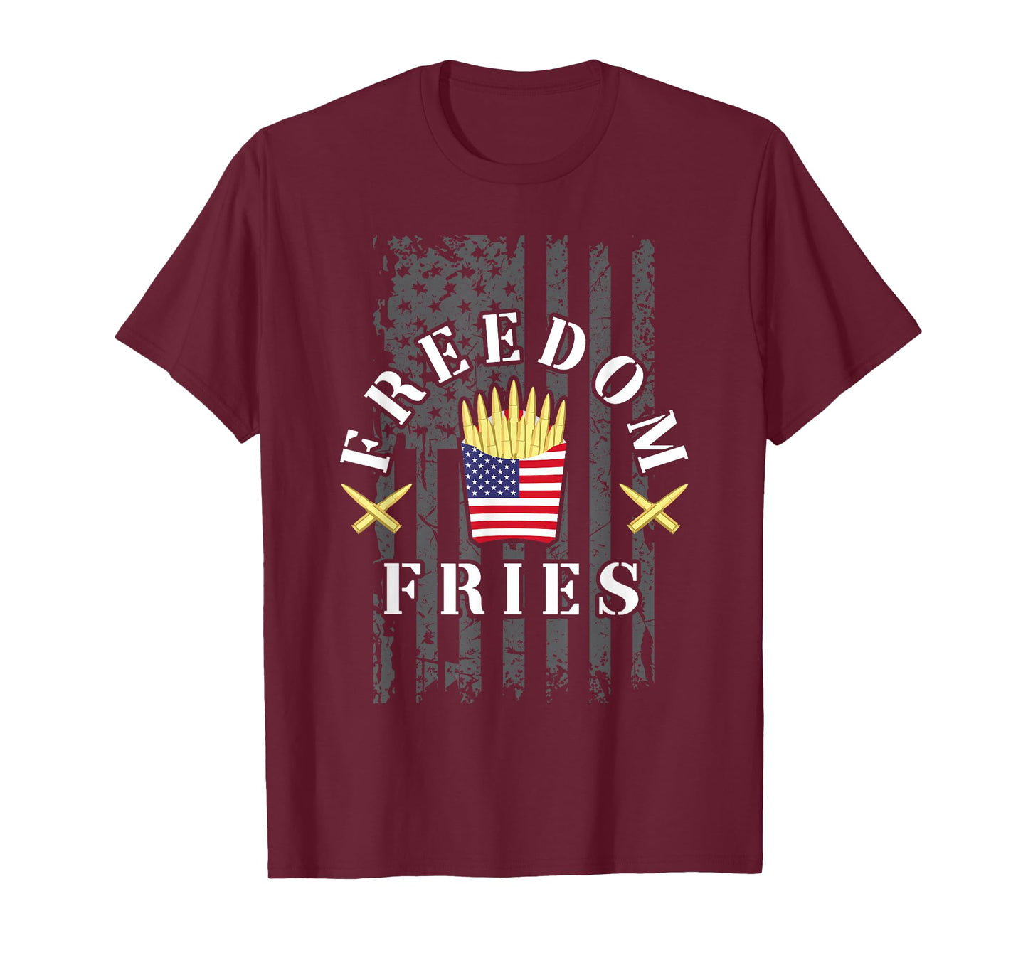 Funny Patriotic Freedom Fries 2nd Amendment Freedom Fries T-Shirt