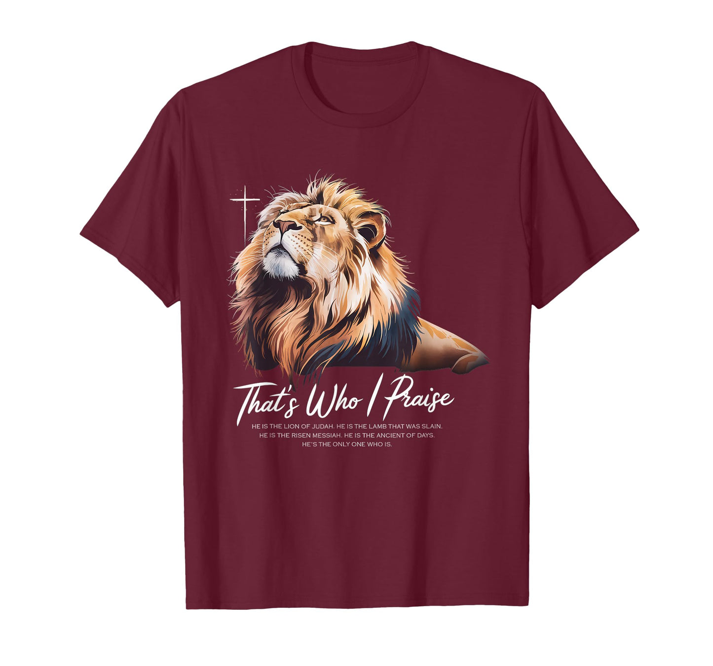 That's Who I Praise Tshirt Jesus Christian Lake God Church T-Shirt
