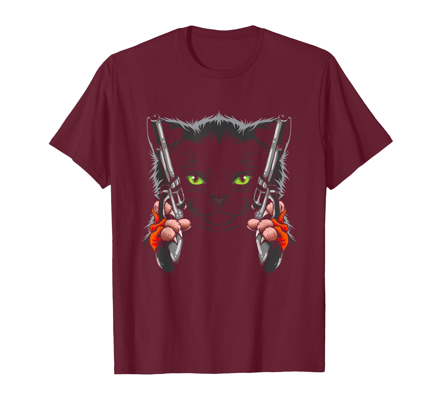 Cat with Gun - Gun Kitty - Gunning for Kitties - Funny Cat T-Shirt
