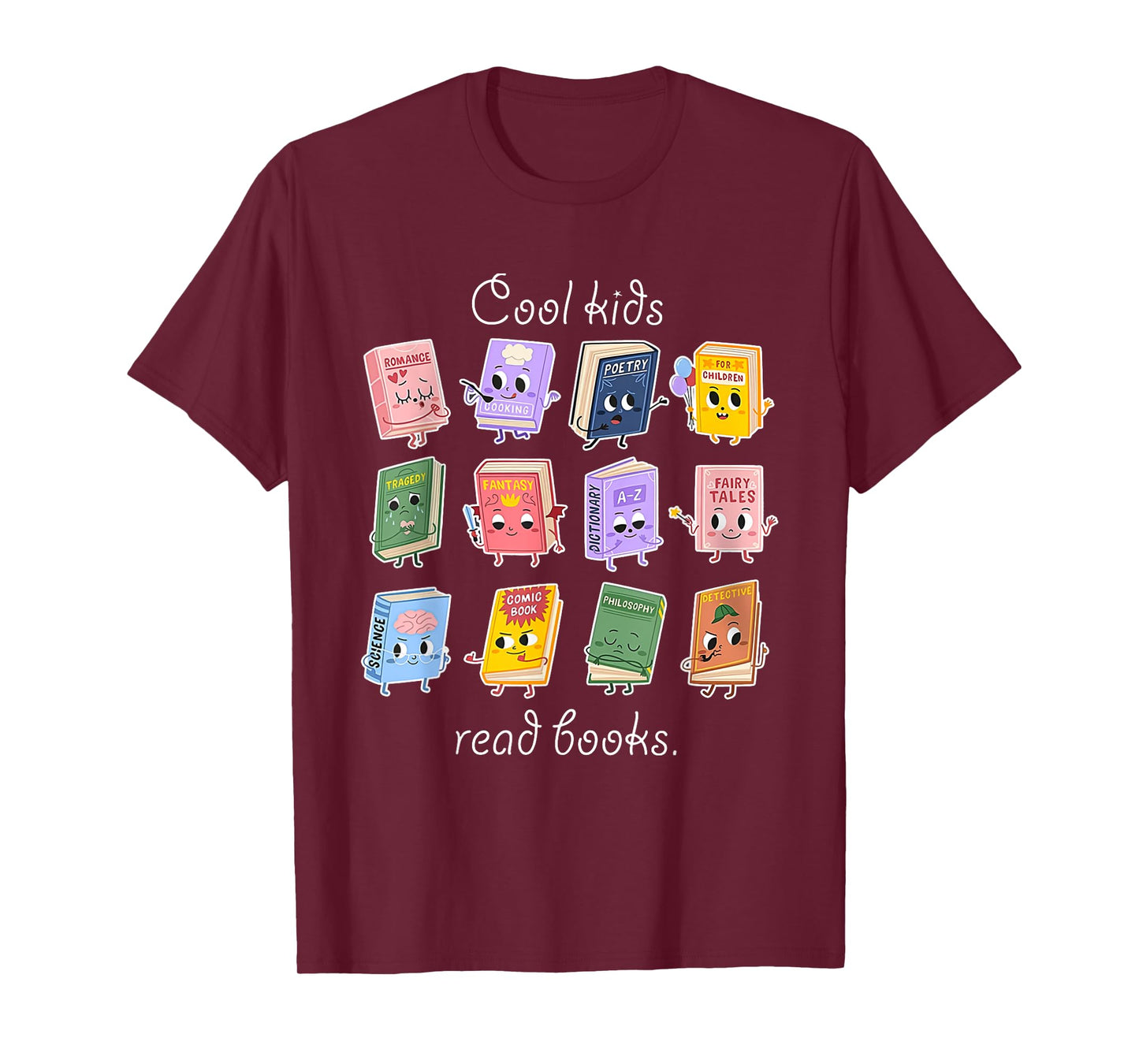 Cool Kids Read Books School Librarian Reading Teacher T-Shirt