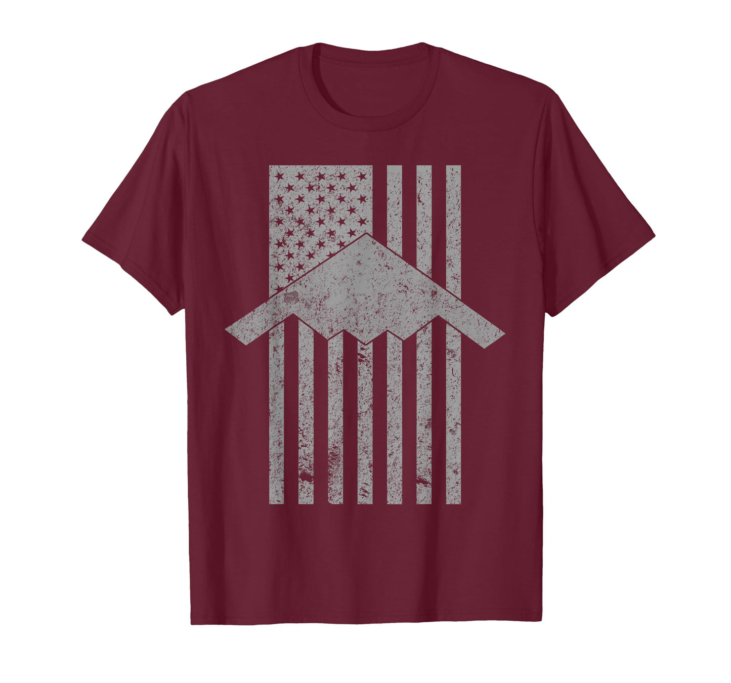 B-2 Spirit Stealth Bomber Patriotic Vintage Flag T-Shirt T-Shirt
