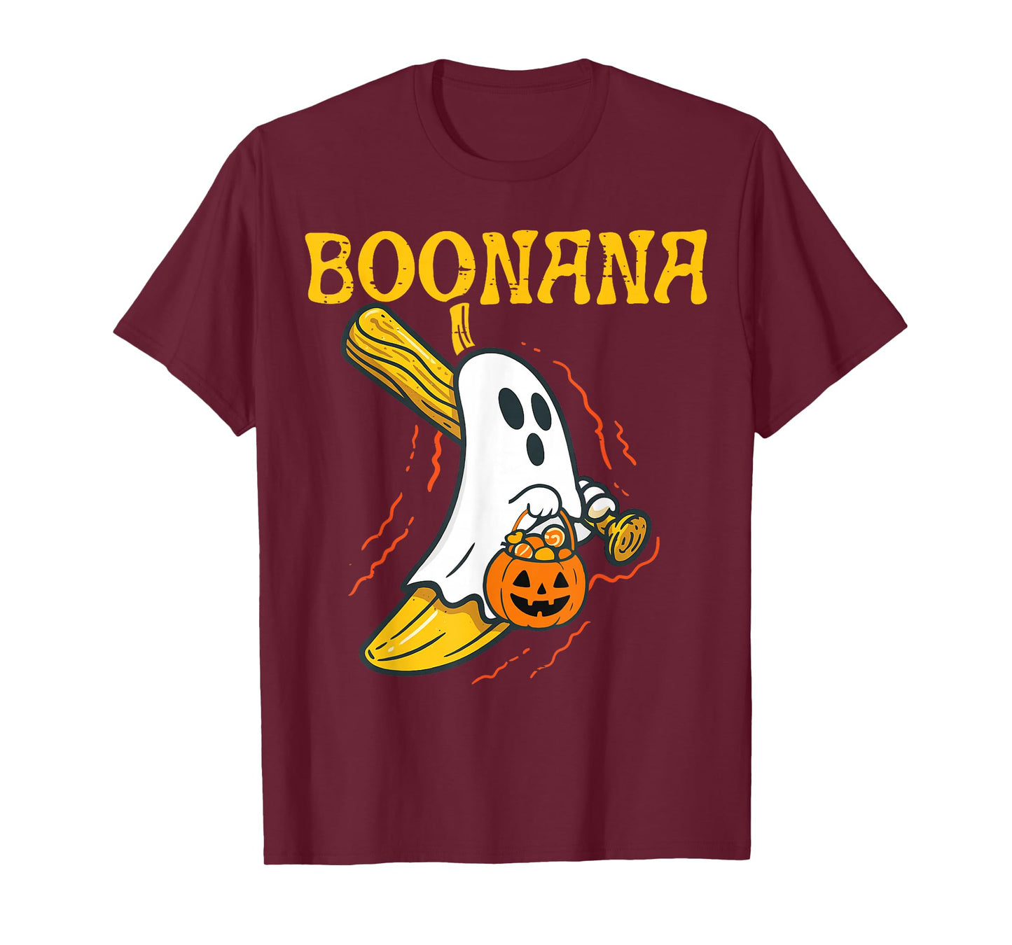 Boonana Cute Ghost Banana Halloween Costume Men Women Kids T-Shirt