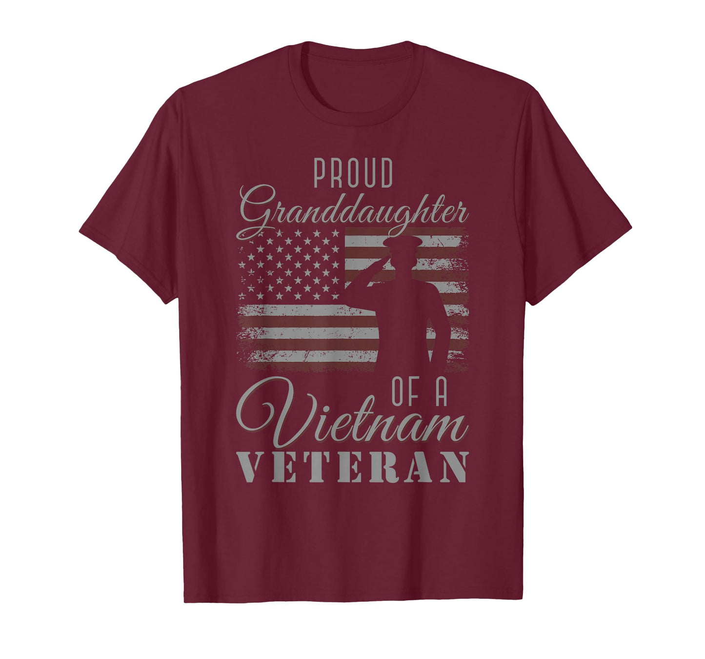 USA Flag Soldier Proud Granddaughter of A Vietnam Veteran T-Shirt