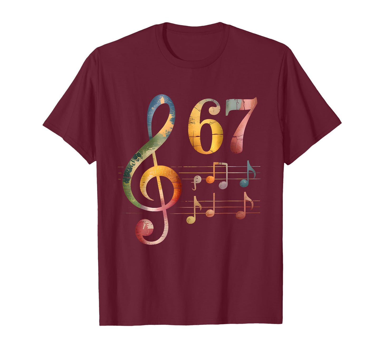 Funny 67 Music Meme Slang Six Seven Music Teacher Musician T-Shirt