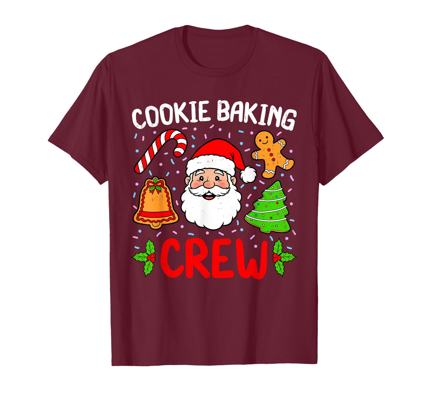 Cookie Baking Crew Christmas Gingerbread Holiday Matching T-Shirt