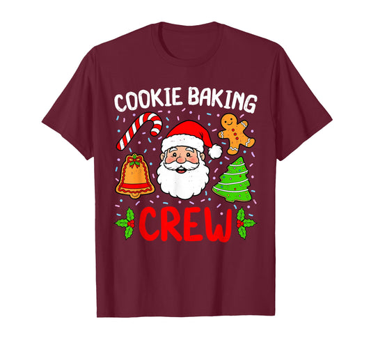 Cookie Baking Crew Christmas Gingerbread Holiday Matching T-Shirt