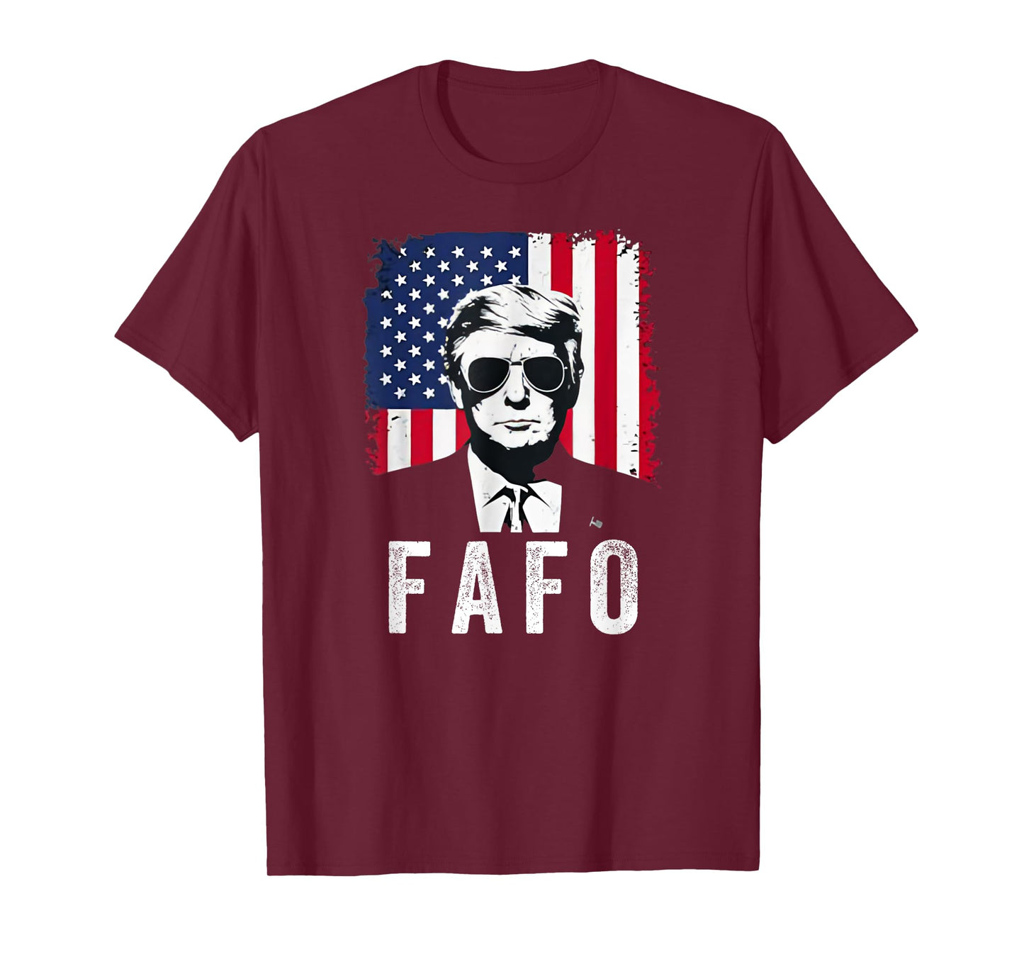 Vintage USA Flag Trump FAFO Patriotic Retro 47th President T-Shirt