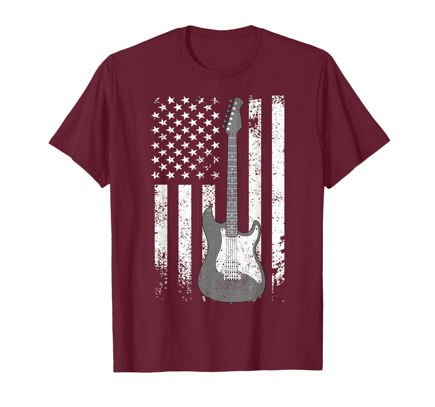 Bassist - USA American Flag Bass Guitar Player Musician T-Shirt