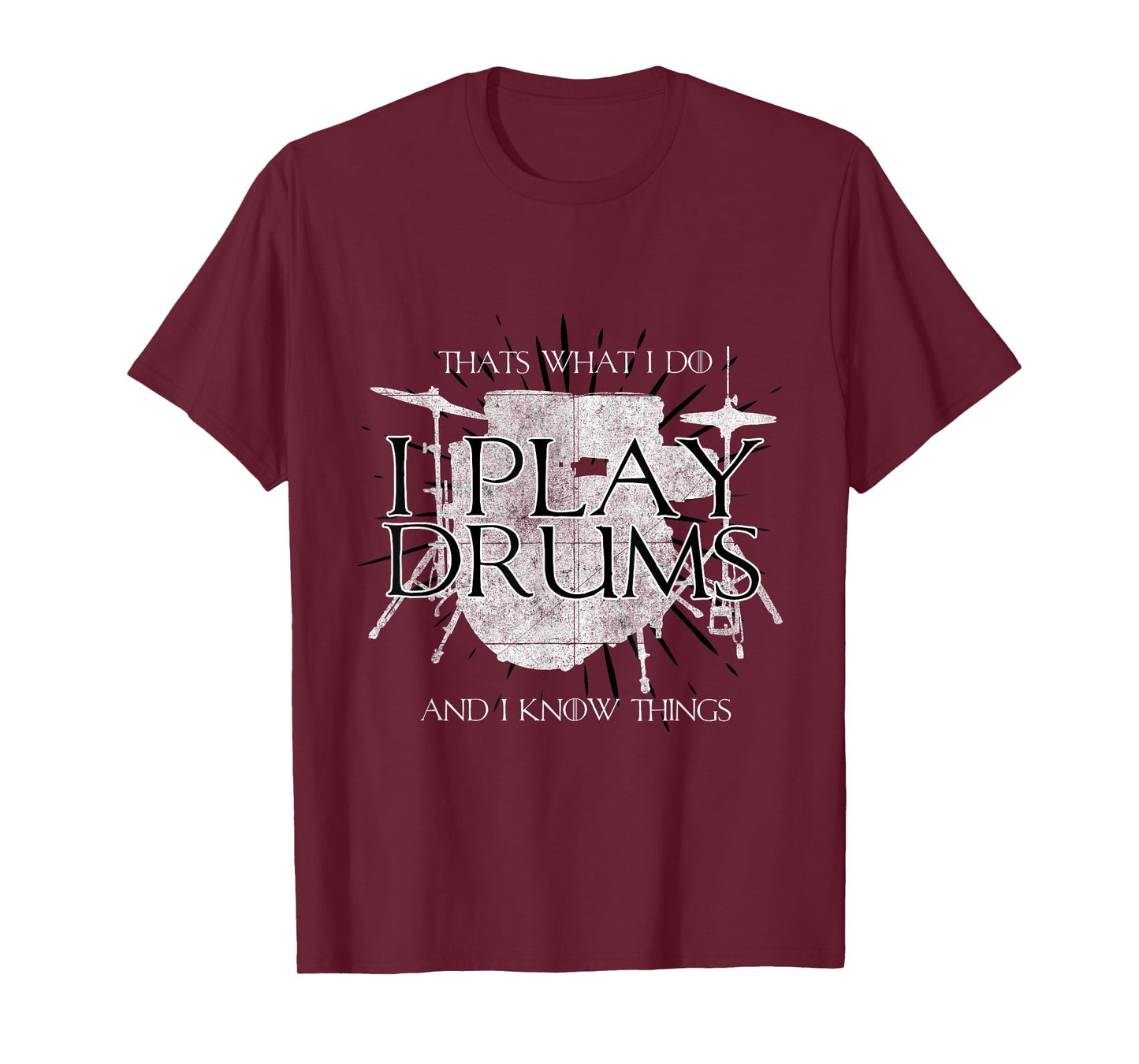 T-Shirt with German Text "Ich spielen Drums und ich weiß Dinge Drummer" Fun T-Shirt T-Shirt