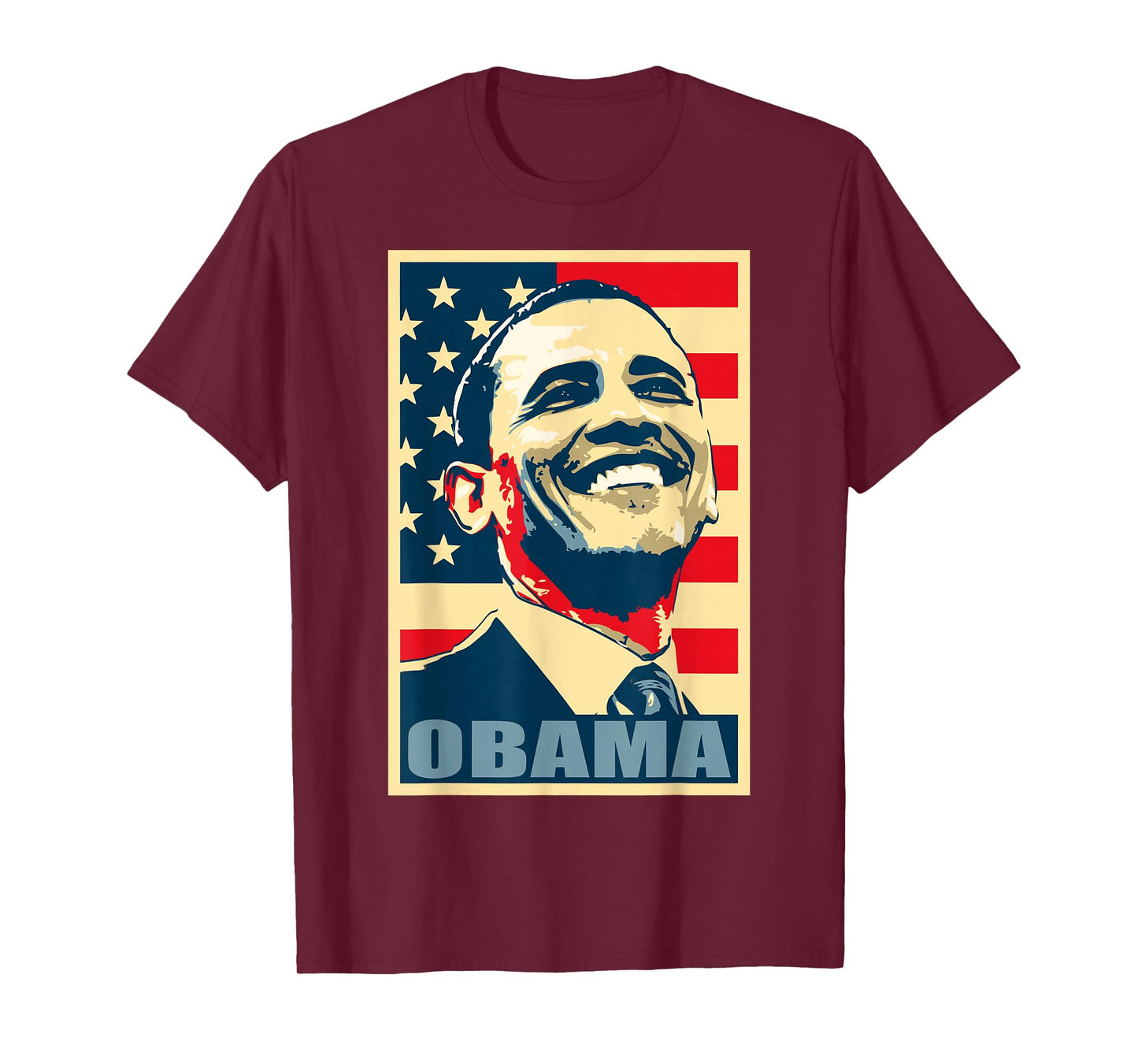 Barack Obama President 44 American Flag Happy Democrat T-Shirt