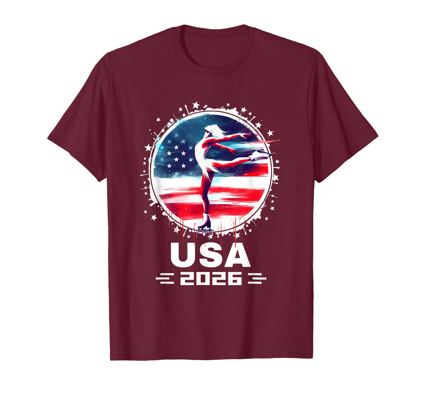 USA Team 2026 Figure Skating Shirt American Figure Skating T-Shirt