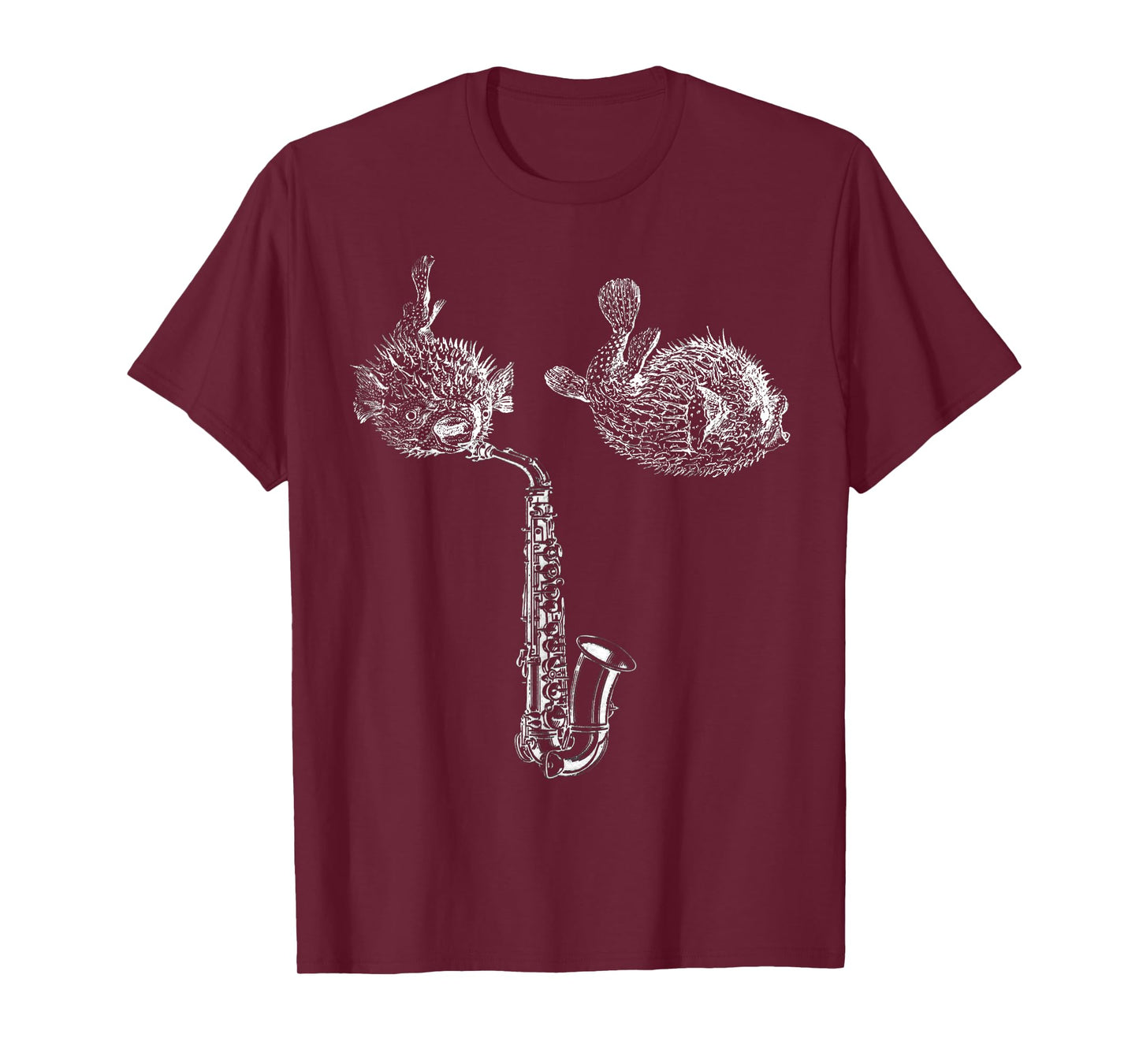 Saxophone Player funny Saxophone Blowfish Blow fish T-Shirt