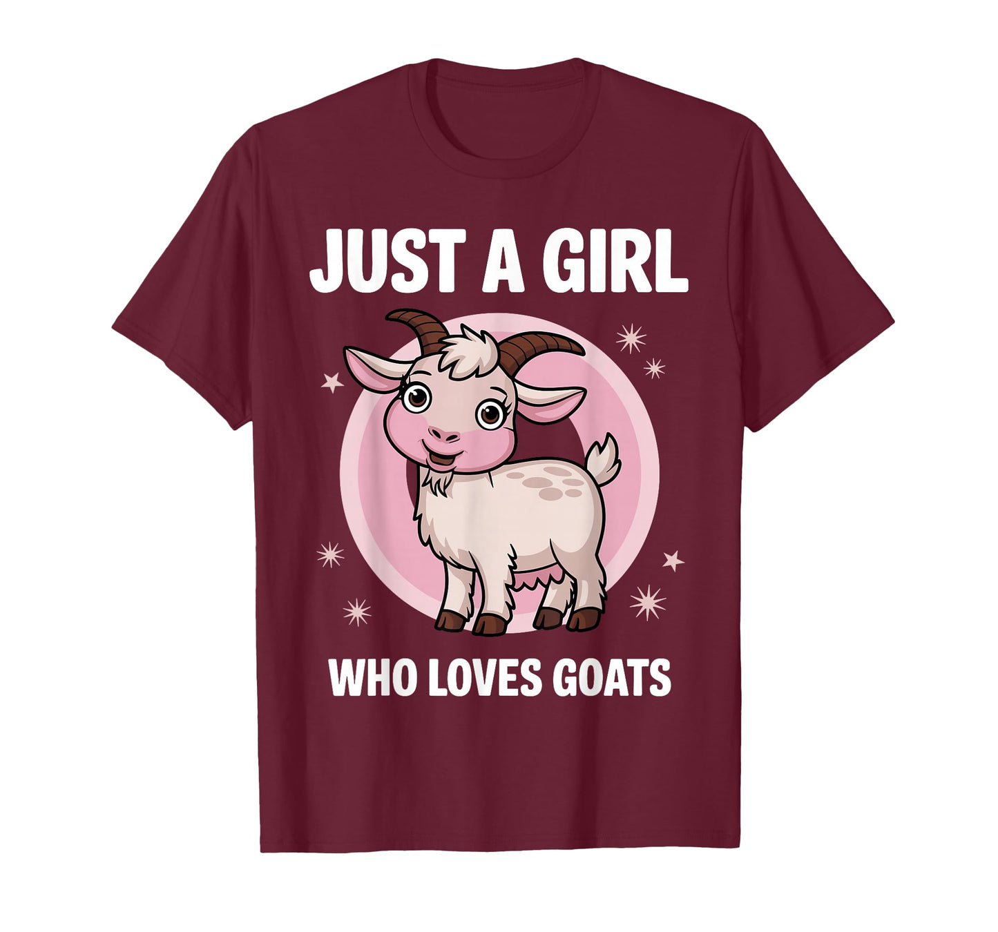Cute Goat Art for Girls Women Kids Goat Farmer Goat Lovers T-Shirt