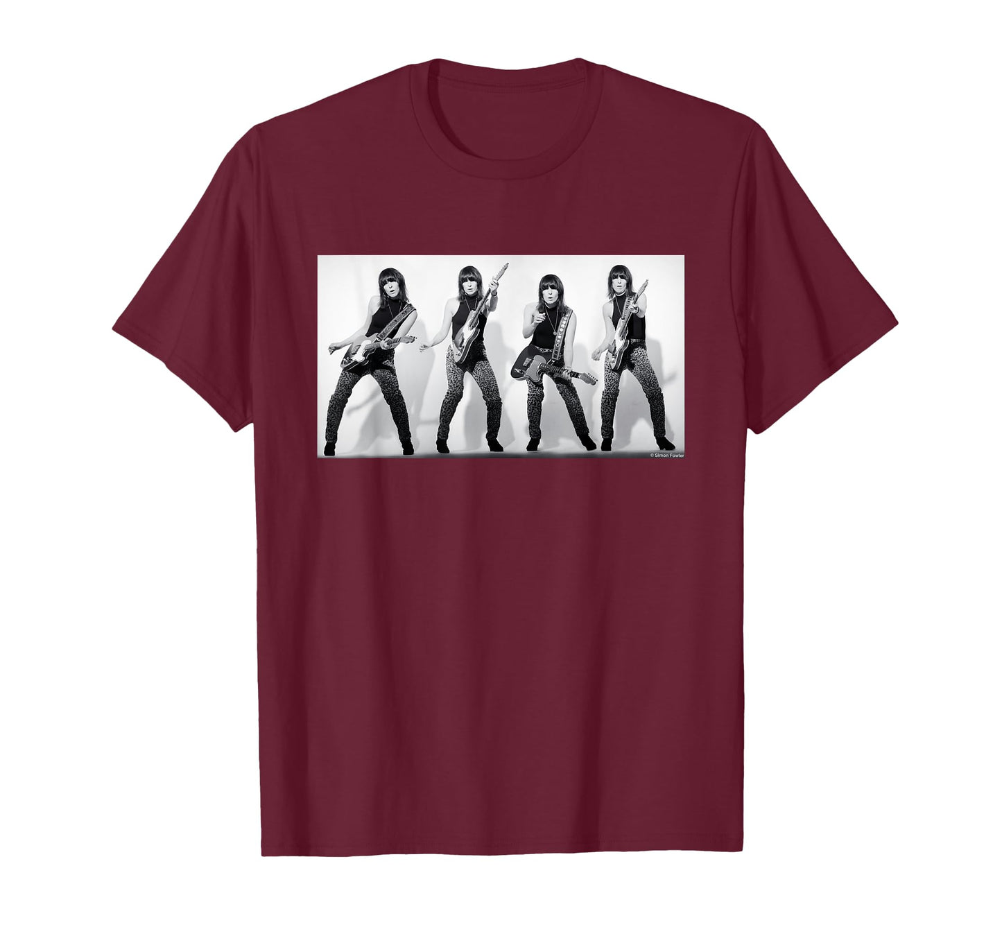 Chrissie Hynde Pretenders Quad By Simon Fowler T-Shirt