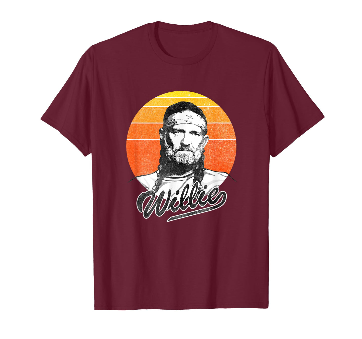 Official Willie Nelson Sunset Photo T-Shirt