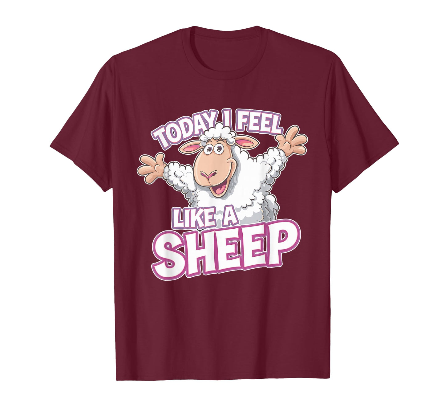 Childrens Today I feel like a Sheep Funny Farm Animal Humor T-Shirt