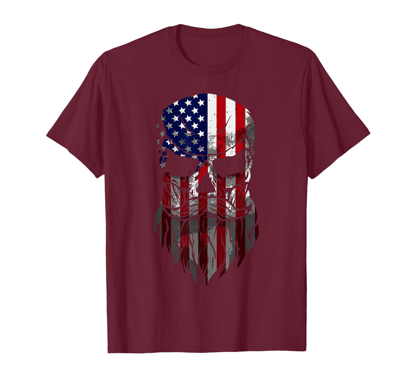 American Beard Skull Men's T-Shirt T-Shirt