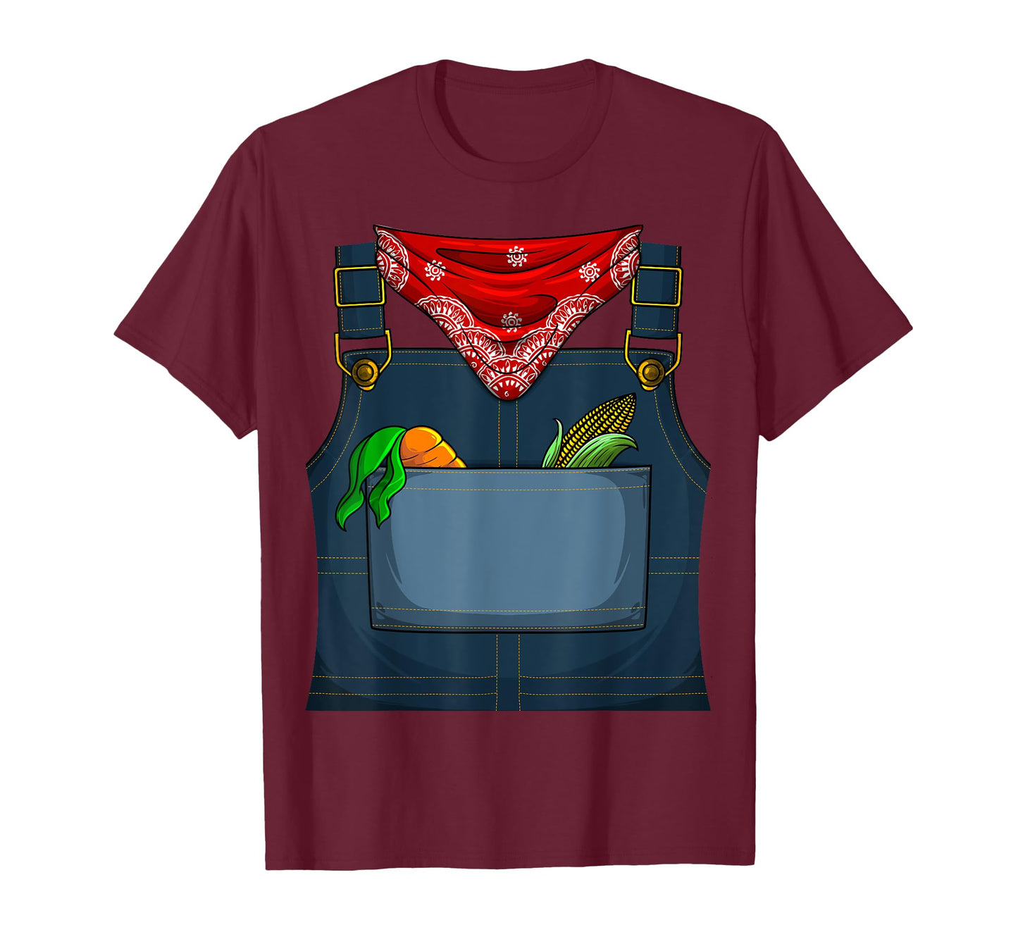 Cute Farmer Costume Halloween | Funny Simple Farming Gift T-Shirt