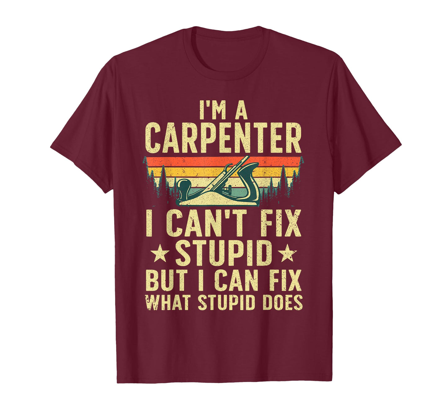 Cool Carpenter Art For Men Women Carpentry Tool Woodworker T-Shirt